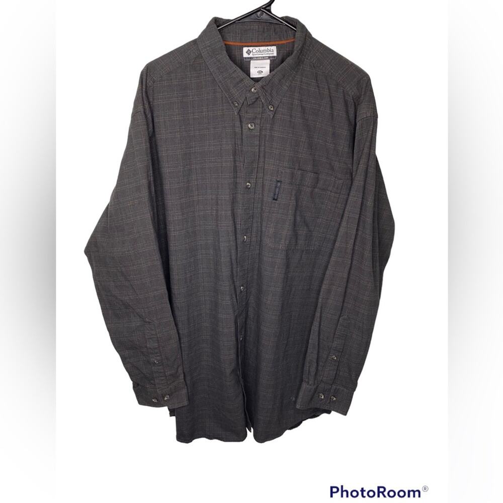 Plaid Columbia Button-Down Shirt Size XXL